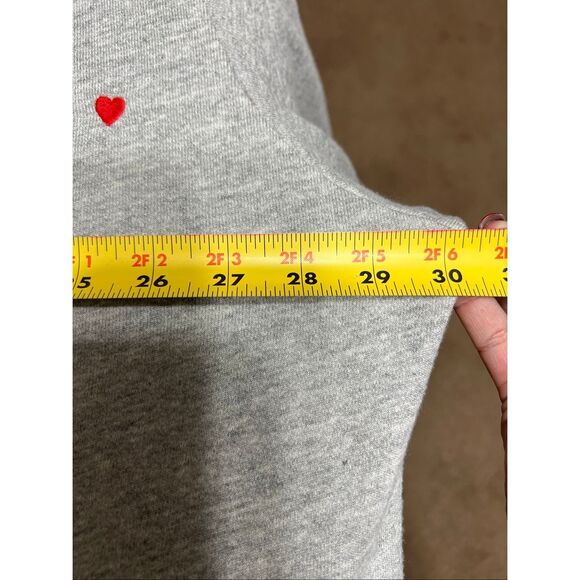 The Great Sleep Gray Robe with Red Hearts size 2/3 - Picture 9 of 10